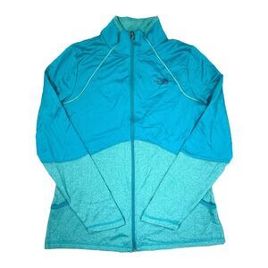 4/$100 The North Face Cinder 100 Teal Blue Athletic Zip Jacket